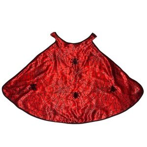 Great Pretenders Spiderweb Batman Reversible Halloween Costume Cape Red OSF